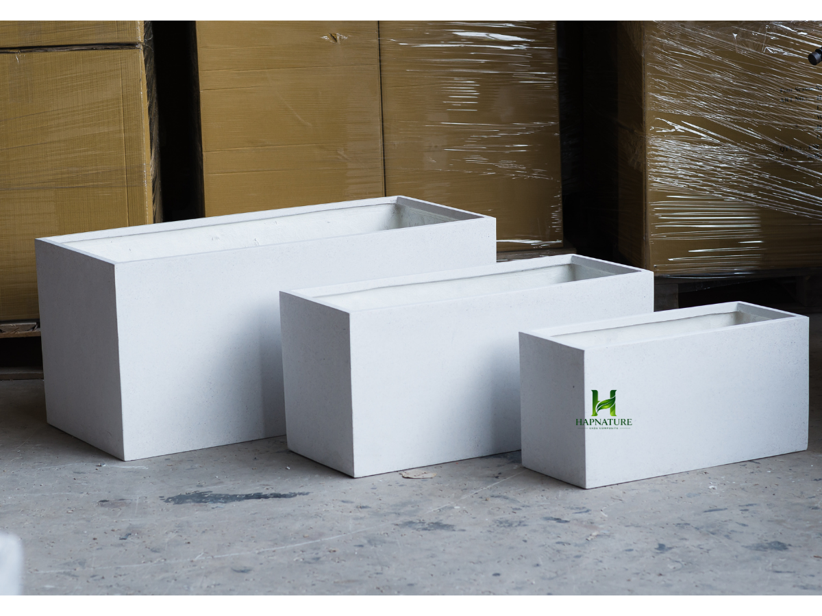 Bộ 3 Chậu Composite Chữ Nhật CPHA002